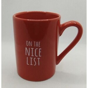 On The Nice List Christmas - Coffee Mug / Cup - Red By Modern‎ Gourmet Foods